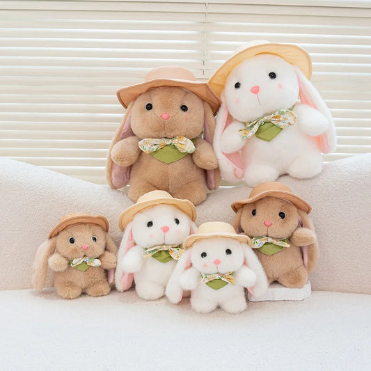 SnuggleBunny™ Plush Toy with Hat & Bow