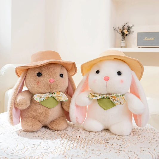 SnuggleBunny™ Plush Toy with Hat & Bow
